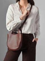 Longchamp Le foulonn� Cross bodytas Bruin-vue-porte